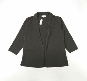 (未使用) LAKOLE ラコレ // 長袖 ヴィンテージ ツイル 羽織り ラフジャケット (スモークーブラウン系) サイズ M