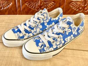 ★☆希少レア!!コンバース ALL STAR ELBA ブルー 4 23cm converse オールスター エルバ ハイビスカス 青 ブルー デッド ビンテージ 225☆★