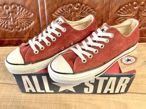 ★☆90s!USA!希少レア!コンバース converse ALL STAR スエード マルーン 4.5 23.5cm converse オールスター 赤 デッド ビンテージ 226☆★