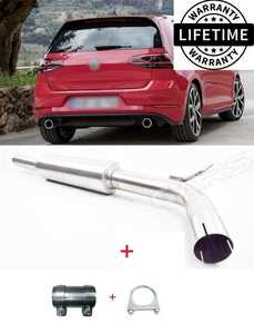 VW Golf 7 GTI for sport exhaust front silencer 