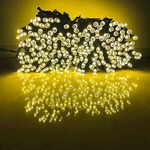 【2023新版 2カラー切替】ソーラー LEDイルミネーションライト 防水 クリスマス イルミネーション 300led 24M 複数連結可 Typec充電可