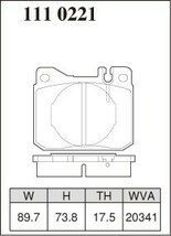 DIXCEL ディクセル ブレーキパッド プレミアムタイプ フロント用 メルセデスベンツ Sクラス(W126) 300SE/420SEL 126024 126035 S60.9～H3.9_画像2