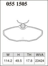 ディクセル ブレーキパッド プレミアムタイプ リア ジャガー Sタイプ 3.0 V6 J01FA J01FB J01FC J01FD H11.6～H20.4 車台No.M45255～N52047_画像2