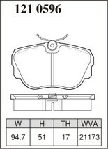 ディクセル ブレーキパッド Zタイプ フロント用 BMW 3シリーズ(E30) 318i/318iS/320i/325i/325iX A18 A20 A25 A25X B20 B25 D318 S57～H3_画像2