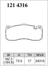 DIXCEL ディクセル ブレーキパッド Mタイプ フロント用 BMW 1シリーズ (E82) 135i UC35 H20.2～H22.4_画像2