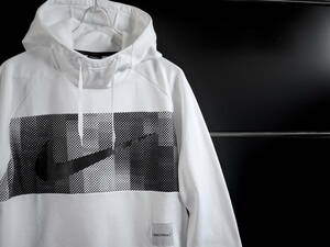  последний 1 NY покупка новейший XL/Nike Therma Pullover Dot Big Swoosh ''CAMPIONE'' with "MIXED PRINT" Hoodie/DRY-FIT/WHITE/GYM// Jim 