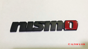ニスモ NISMO リアエンブレム 貼付タイプ 艶消黒