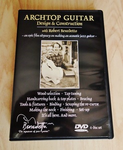 ☆ ベネデット・アーチトップギター製作ＤＶＤ ／ARCHTOP GUITAR Design & Construction ／ 中古ＤＶＤ ／ 美品 ☆