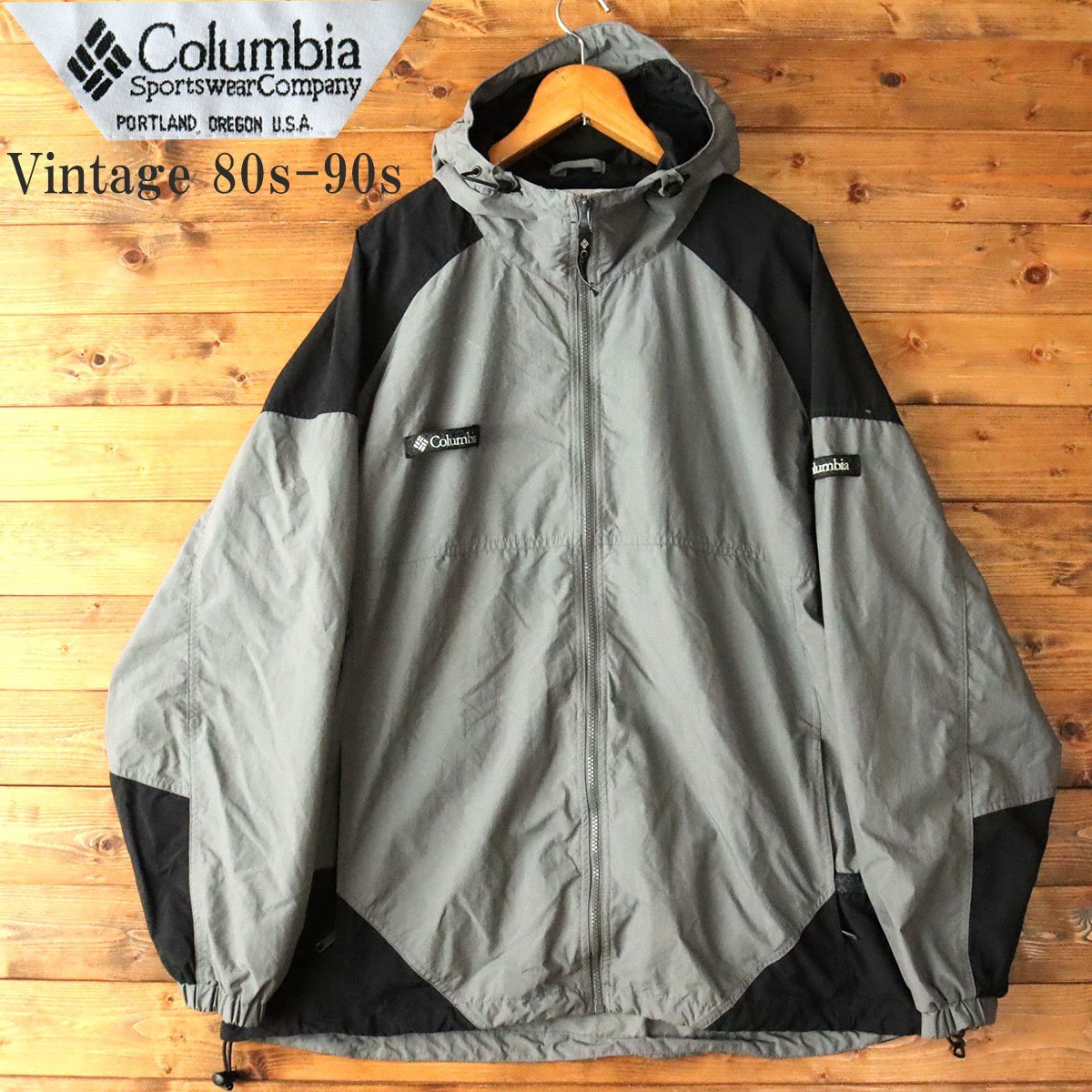 新発売 90s Columbia コロンビア 2way マウンテンパーカー Lサイズ