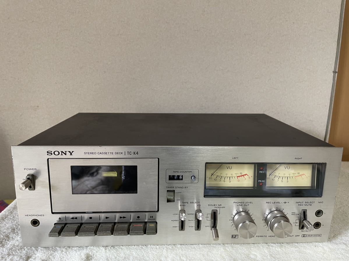 SONY ソニー カセットデッキ TC-K55 修理済 全機能動作 美品 売れ筋新 