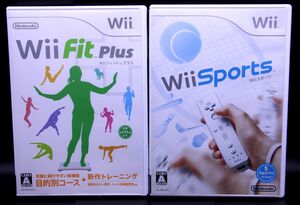 Wii Wii　Fit Plus/Wii　Sports 2本セット【送料無料・追跡付き発送】