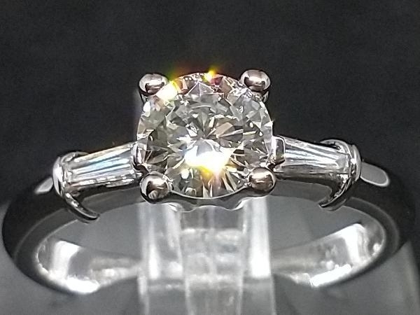 K18 Pt900◇ダイヤ 0.19ct◇指輪◇鑑定書付き◇♯14◇新品仕上済