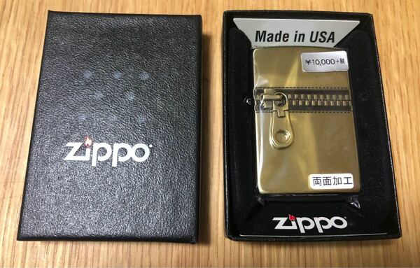 新品　未使用　ZIPPO ライター　ジップデザイン