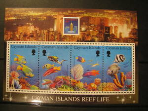  Cayman sea . living thing (4 kind small size seat ) MNH