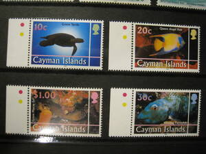  Cayman sea . living thing (4 kind ) MNH