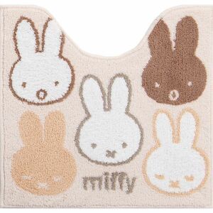 ミッフィー　miffy トイレマット サプライズミッフィー 58×60 BE ベージュ