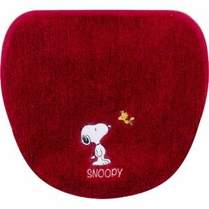 [ waste number ] Snoopy Woodstock PEANUTS SN happy Snoopy combined use cover cover toilet red (PWD)(PWD)