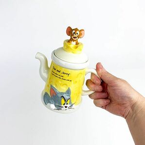 トムとジェリー ティーポット フィギュア付き 食器 イエローの画像10