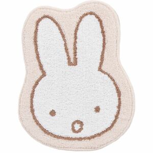 ミッフィー miffy アクセントマット サプライズミッフィー 50×38 BE ベージュ(MCD)