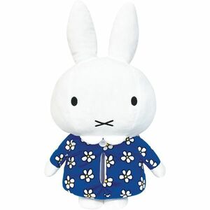 ミッフィー miffy ぬいぐるみティシュカバー　フラワー ティシュケース ブルー