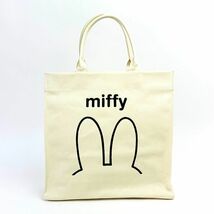 ミッフィー トートバッグ WH miffy みみシリーズ かばん ホワイト_画像1