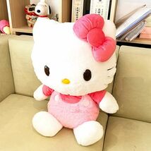 サンリオ ハローキティ ほわほわ Ｌ ぬいぐるみ インテリア ピンク ビッグサイズ_画像2