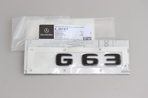 W463 2018年式～ 新型 Gクラス【ベンツ純正部品】新品 リアトランク G63 エンブレム(艶有り黒) ＊G350d G400d G550 G63AMG W463A・W464