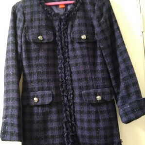 ノーカラー ジャケット