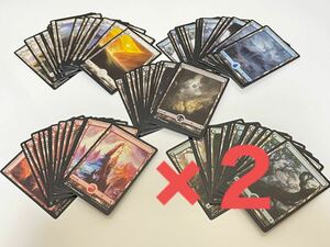 MTG フルアート版　戦乱のゼンディカー　基本土地　計100枚セット×2組　マジック ザ ギャザリング