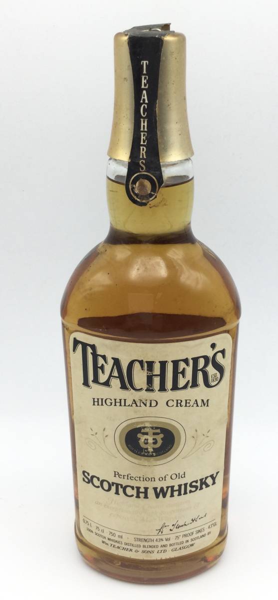 ヴィンテージ TEACHERS ティーチャーズ 大ボトル 瓶 ビンディスプレイ