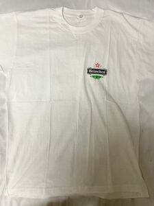 ハイネケン Tシャツ 白 L 送料無料 古着 ヴィンテージ デッドストック WHITE