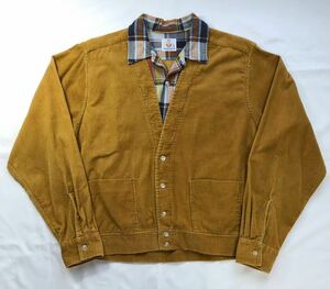 60s B.V.D corduroy cardigan vintage shirt コーデュロイ カーディガン シャツ ビンテージ ネルシャツ プリントネル PILGRIM BRENT SEARS