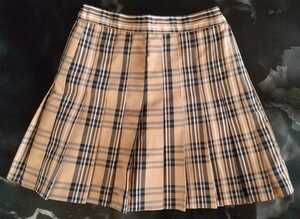 WEGO check pleat miniskirt 