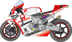 1/12 Honda RC211V'03 pra Mac decal [D430]