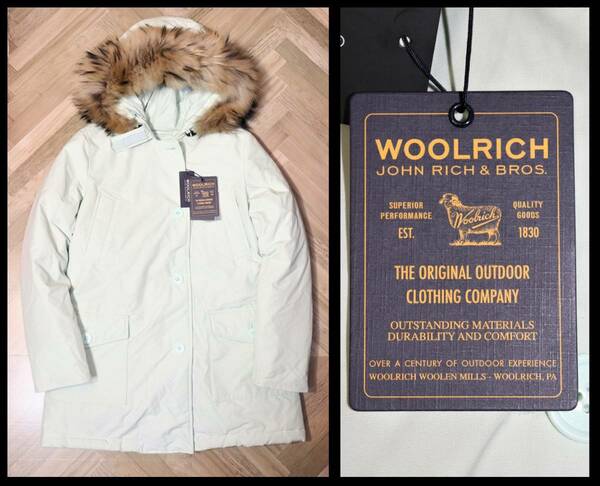 特価即決【未使用】 WOOLRICH ★ W's ARCTIC PARKA DF (Sサイズ) ★ ウールリッチ アークティックパーカー WWCPS2479 正規品 グリーン