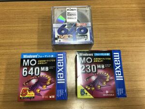 101 MO disk 640MB maxell other 5 sheets pack 3 set [20221028]