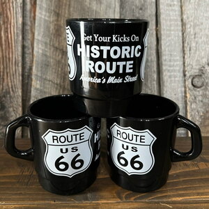 【3個】ミルキースタッキングマグカップ Milky Staking Mug Cup (ROUTE66 BK) ルート66 R66