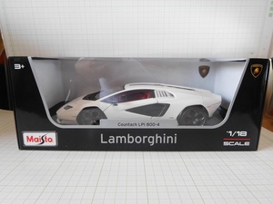 * Maisto 1/18 Lamborghini counter kLPI 800-4 white 