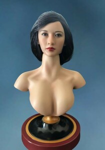 1/6　DIY　アジア美人　ロングヘア　1/6フィギュア用　女性ヘッドパーツ単品