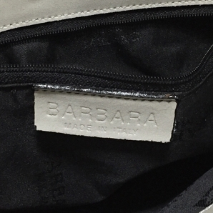no9637 BARBARA バーバラ イタリア製 ヒビ加工 本革 レザー ハンド トート バッグの画像9