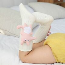 mineka ベビーソフトコットンソックス　キッズ赤ちゃん 靴下　クッション　3枚組 ピンク+イエロー+ホワイト　0-1歳適用　9-12cm 247-Ｓ_画像3