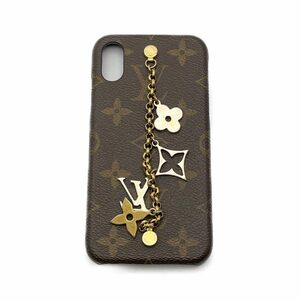 ◆◆ LOUIS VUITTON ルイヴィトン モノグラム M63899 iPhoneケース　携帯ケースX/Xs ブラウン やや傷や汚れあり