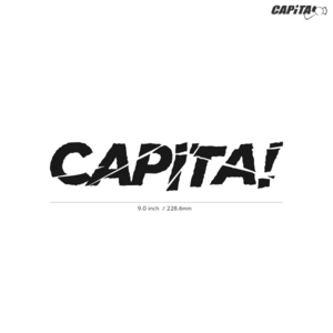 【CAPiTA】キャピタ★10★ダイカットステッカー★切抜きステッカー★9.0インチ★22.8cm