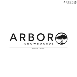 【ARBOR】アーバー★01★ダイカットステッカー★切抜きステッカー★10.0インチ★25.4cm