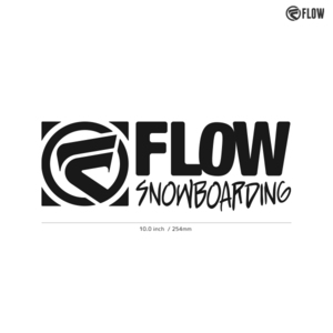 【FLOW】フロー★06★ダイカットステッカー★切抜きステッカー★10.0インチ★25.4cm