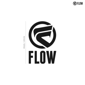 【FLOW】フロー★05★ダイカットステッカー★切抜きステッカー★5.0インチ★12.7cm