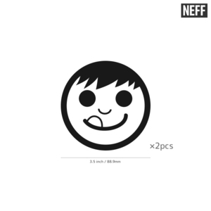 【NEFF】ネフ★03★ダイカットステッカー★切抜きステッカー★2枚入り★3.5インチ★8.8cm