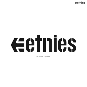 【ETNIES】エトニーズ★01★ダイカットステッカー★切抜きステッカー★10.0インチ★25.4cm