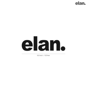 【ELAN】エラン★03★ダイカットステッカー★切抜きステッカー★5.0インチ★12.7cm