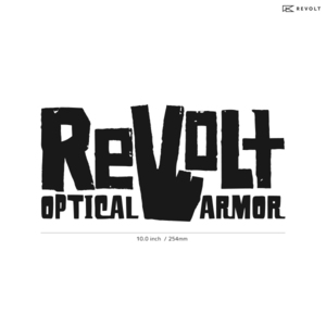 【REVOLT】リボルト★04★ダイカットステッカー★切抜きステッカー★JPN2★10.0インチ★25.4cm